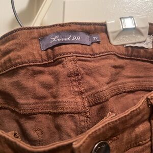 Level 99 Brown Skinny jeans